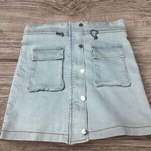 Light Blue Denim Skirt